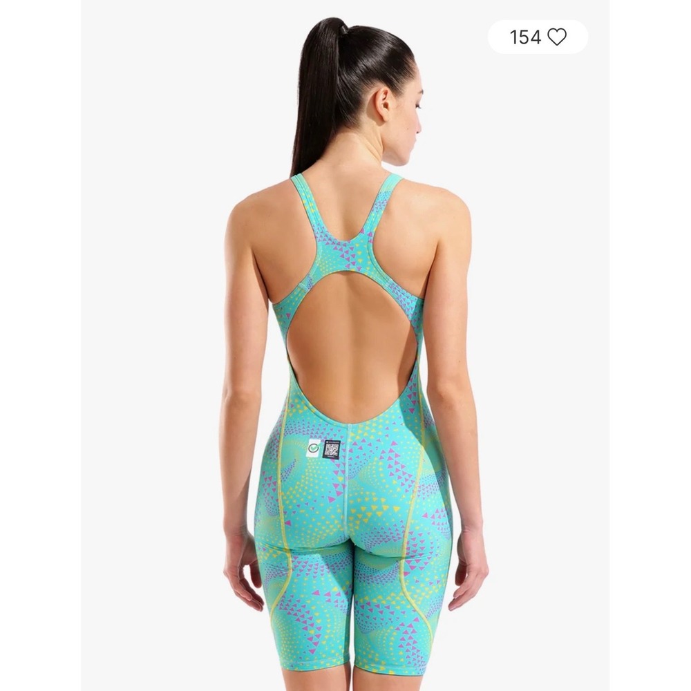 Arena Powerskin ST Next LE Fireflow Seaglass Kneeskin Racing Swimsuit 22 - Picture 2 of 9
